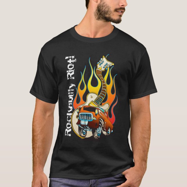 Camiseta ¡Alboroto del Rockabilly! (Anverso)