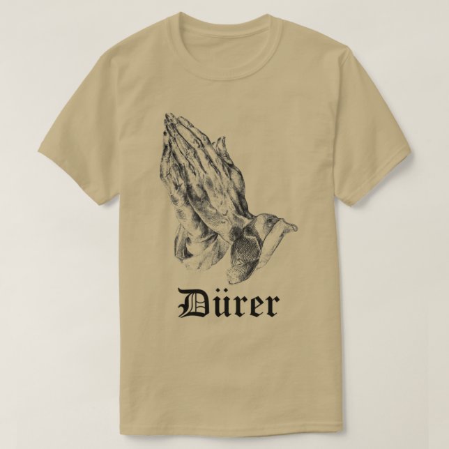 Camiseta Albrecht Drer Durer Rezando Manos (Diseño del anverso)