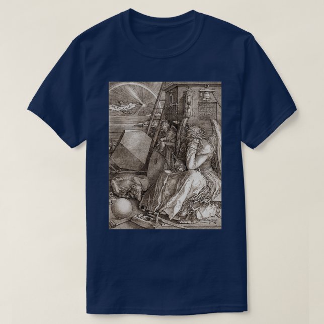 Camiseta Albrecht Drer quot Melancholiaquot (Diseño del anverso)