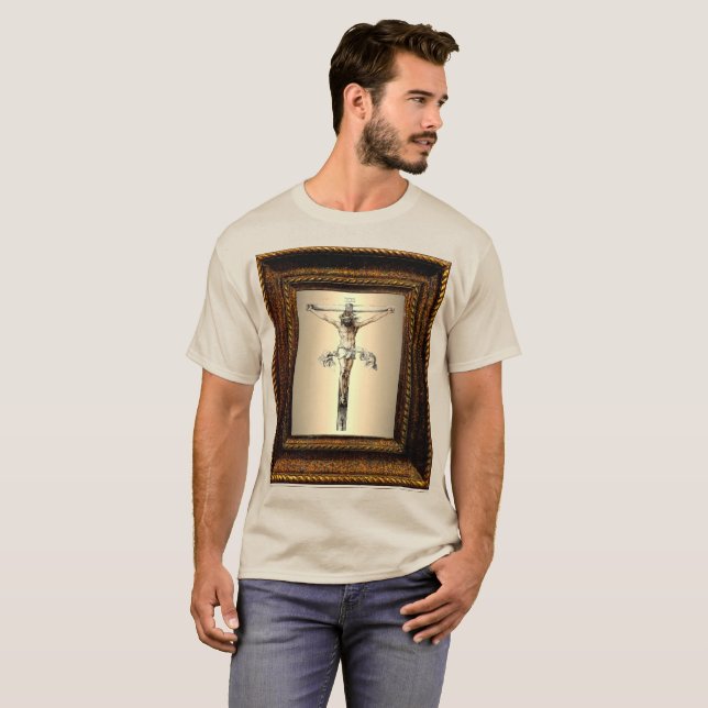 Camiseta Albrecht Dürer 1505 Cristo en la cruz (Anverso completo)