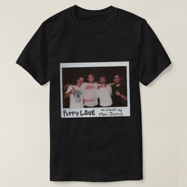 Camiseta álbum de amor para la banda Mom Jeans (Diseño del anverso)