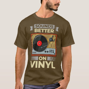 Camiseta Álbum de música LP del jugador de grabación de vin
