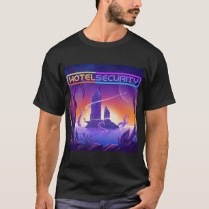 Camiseta Álbum de seguridad del hotel Tee de arte