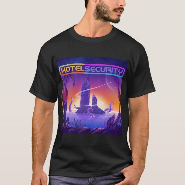 Camiseta Álbum de seguridad del hotel Tee de arte (Anverso)