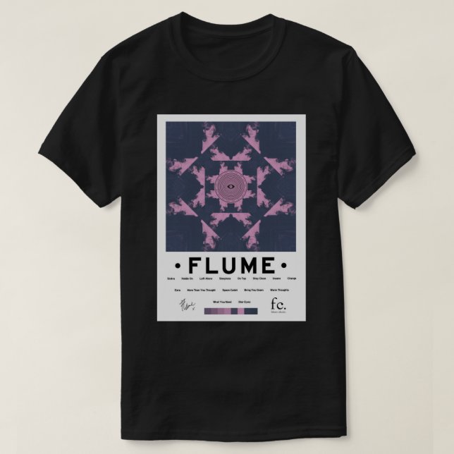 Camiseta Álbum Flume Autotitulado - Hoodie Pullover Trackli (Diseño del anverso)