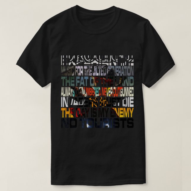 Camiseta Álbumes de Prodigy (Diseño del anverso)