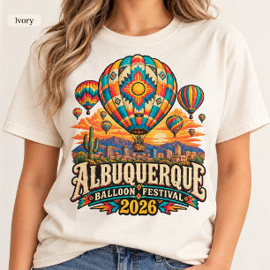 Camiseta Albuquerque Balloon Fiesta 2026 Nuevo México Festi