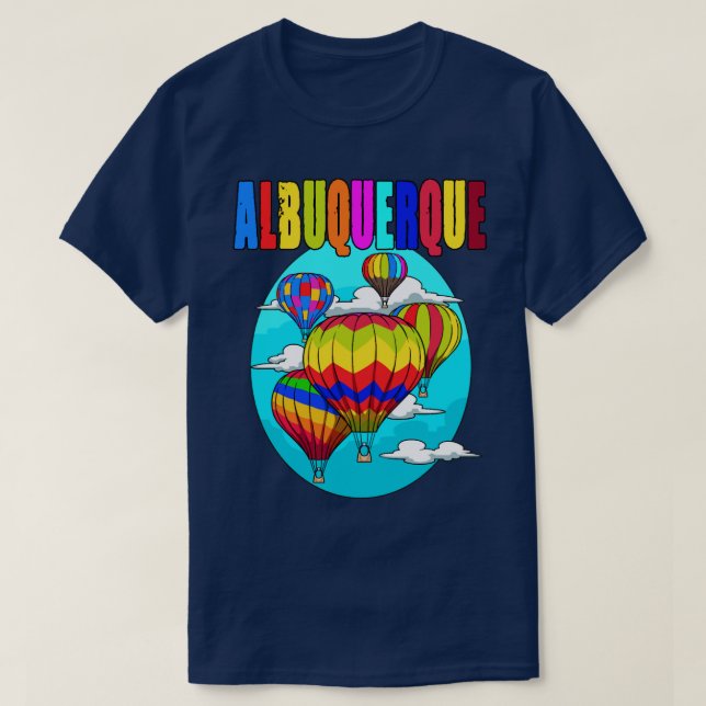 Camiseta Albuquerque Balón Nuevo México aire caliente (Diseño del anverso)