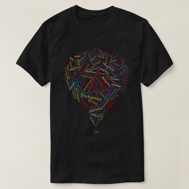 Camiseta Albuquerque Fiesta de globo aerostático Nuevo Méxi (Diseño del anverso)
