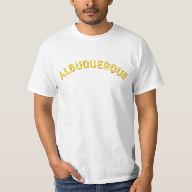 Camiseta Albuquerque, New Mexico Vintage Arch (Anverso)