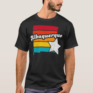 Camiseta Albuquerque Nuevo México Vintage Molestias de recu