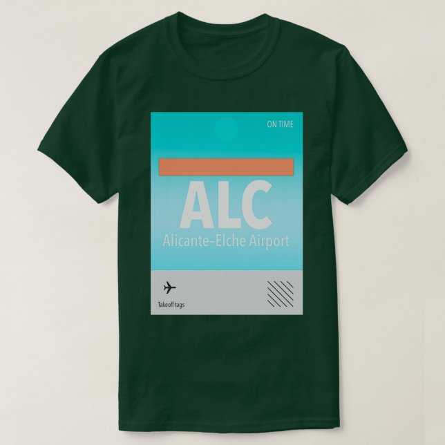 Camiseta ALC AlicanteElche Airporttag (Diseño del anverso)