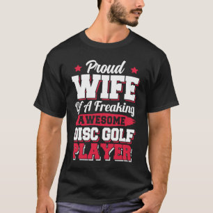 Camiseta Alcalde de golf Frisbee Disk Golf Player Wife