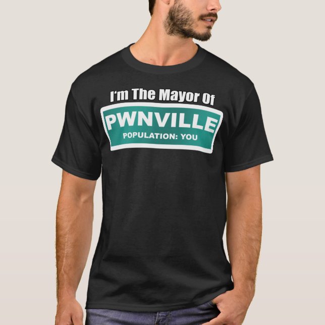 Camiseta Alcalde de Pwnville (Anverso)