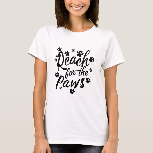 Camiseta Alcance De La Tipografía De Paws (Anverso)