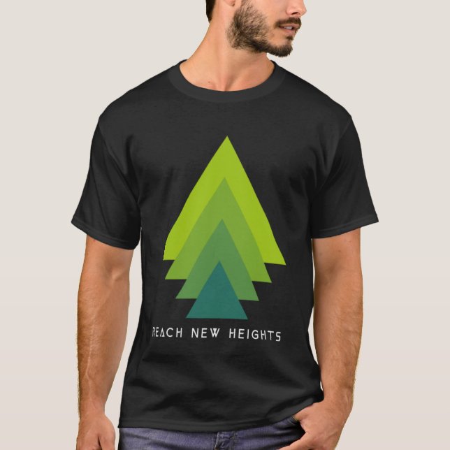 Camiseta Alcance de New Heights Senderismo Campin Aventura  (Anverso)