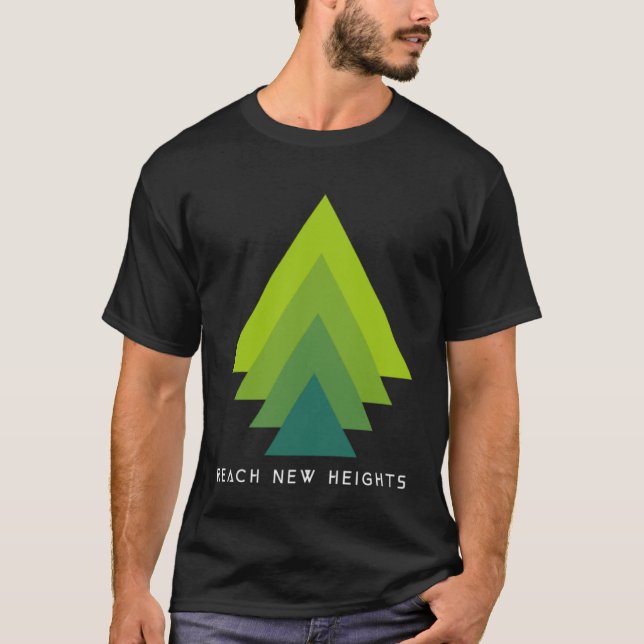 Camiseta Alcance de New Heights Senderismo Campin Aventura  (Anverso)