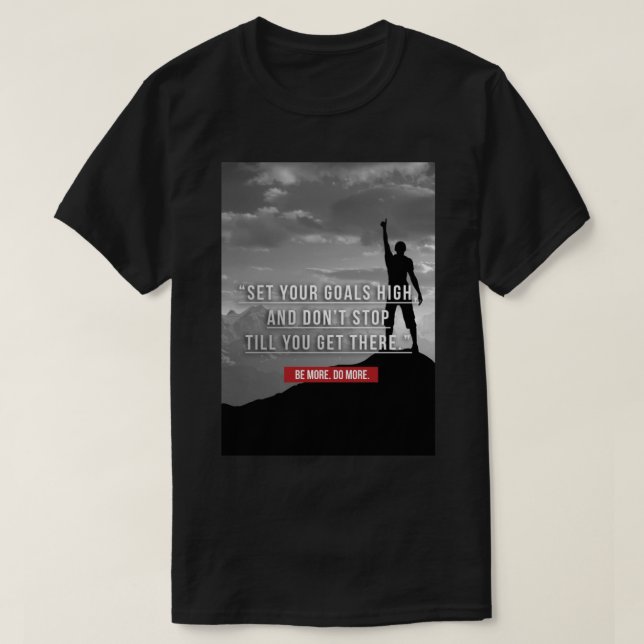 Camiseta Alcance de sus objetivos - Motivación (Diseño del anverso)