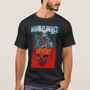 Camiseta Alcance nuclear apocalíptico de la paz mundial Dis