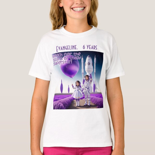 Camiseta Alcance para las estrellas, superestrella de cumpl (Anverso)