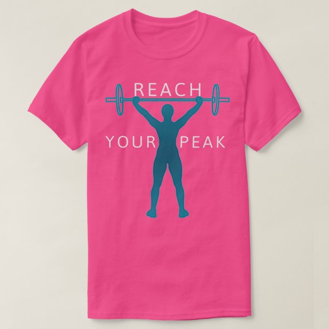 Camiseta Alcance su motivación máxima de entrenamiento (Diseño del anverso)