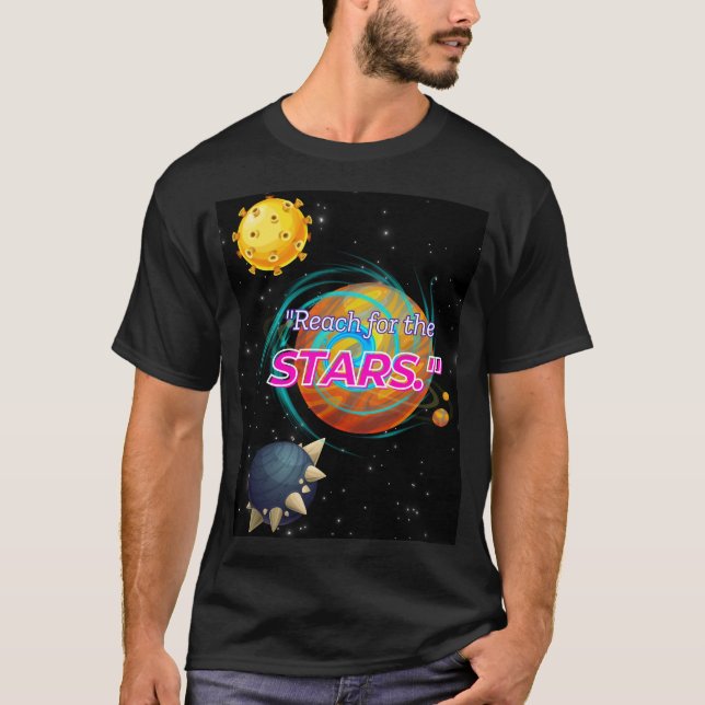 CAMISETA ALCANZA LAS ESTRELLAS (Anverso)