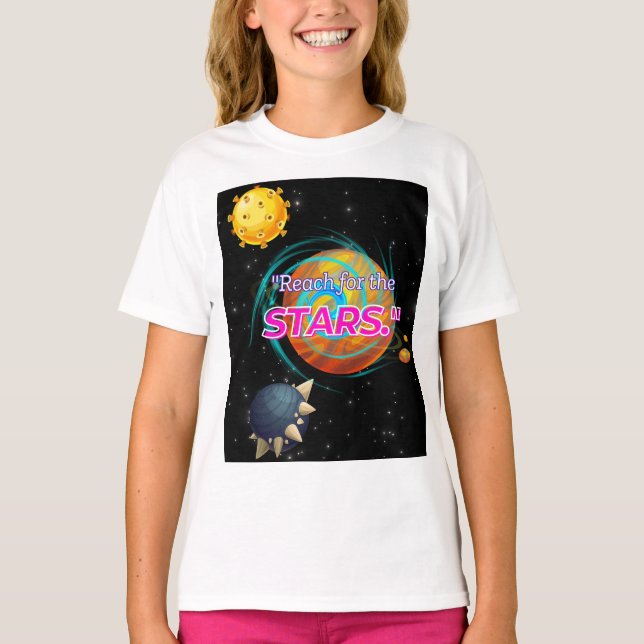 CAMISETA ALCANZA LAS ESTRELLAS (Anverso)