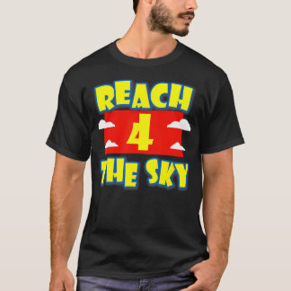Camiseta Alcanzar El Cuarto Cumpleaños Del Cielo De 4 Años