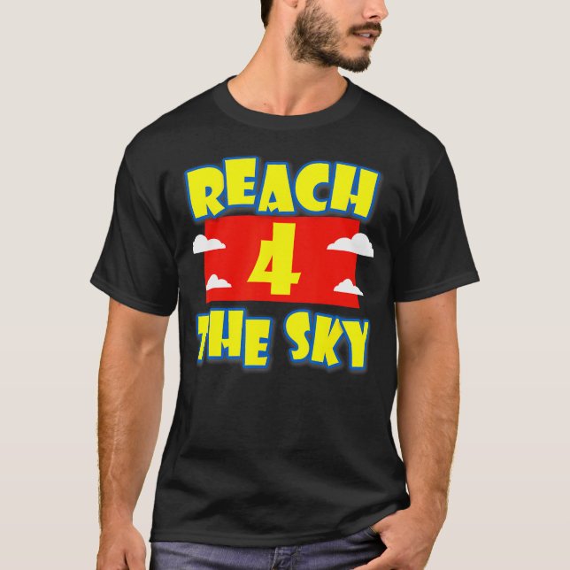 Camiseta Alcanzar El Cuarto Cumpleaños Del Cielo De 4 Años (Anverso)