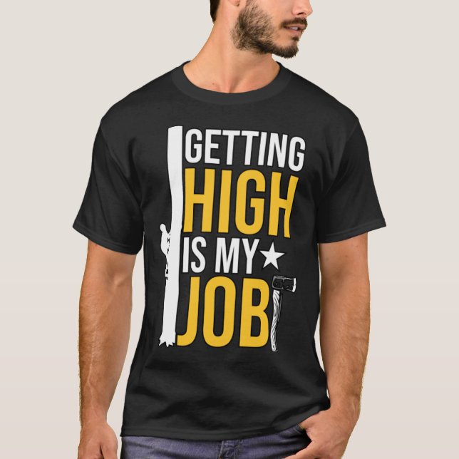 Camiseta Alcanzar es mi trabajo para los hombres que recort (Anverso)