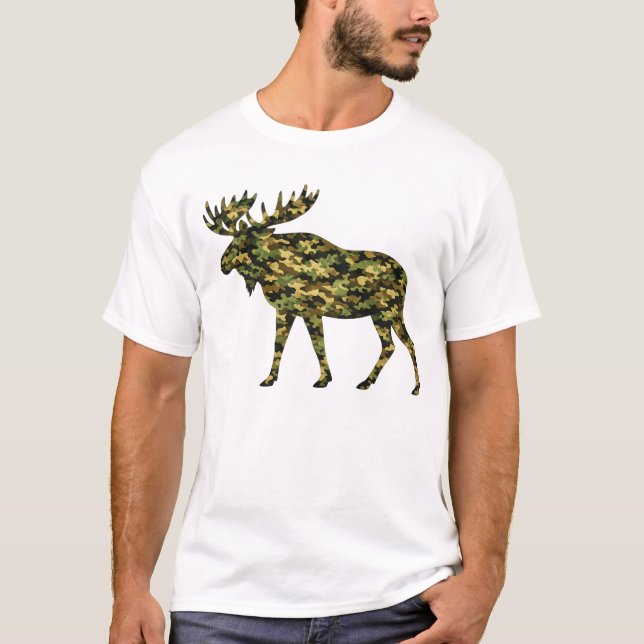 Camiseta Alce Camuflaje (Anverso)