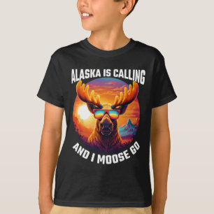 Camiseta Alce de Alaska Turista Viaje Divertido Aventura de