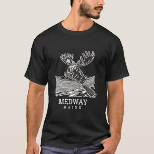 Camiseta Alce de remo lindo en el alma de Medway Maine Cano