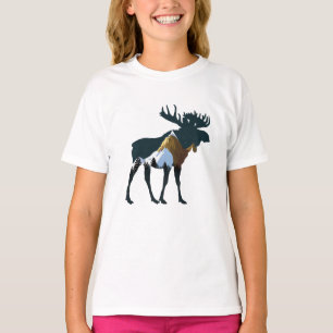 Camiseta Alce del Bosque Nocturno    