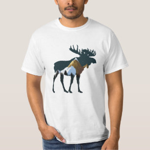 Camiseta Alce del Bosque Nocturno
