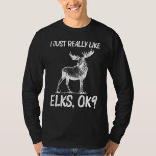 Camiseta Alce Genial Para Hombres Mujeres Cazador De Alces