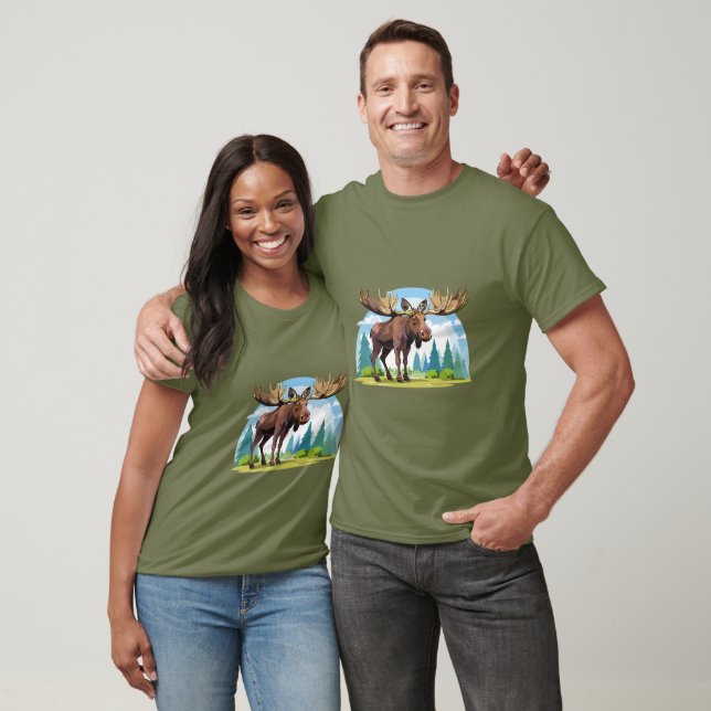 Camiseta alce macho (Unisexo)