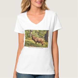 Camiseta Alce macho en el Parque Nacional de las Montañas R