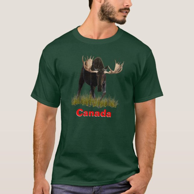Camiseta Alce toro cargando (Anverso)