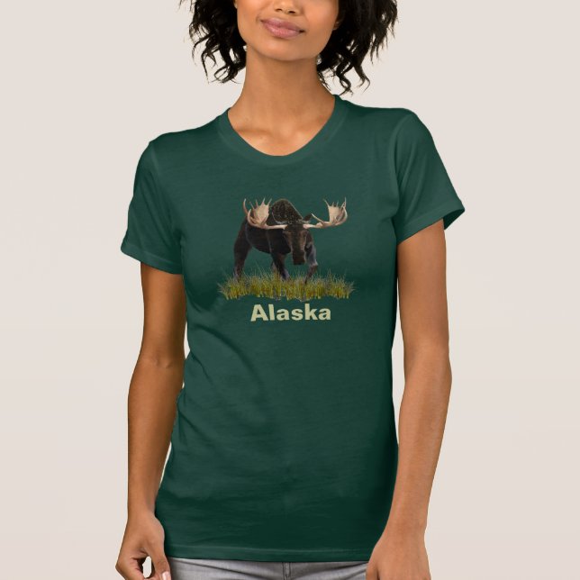 Camiseta Alce toro cargando (Anverso)