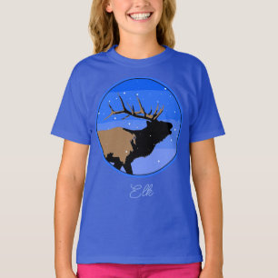 Camiseta Alce torpe en invierno - Original Wildlife Art T-S