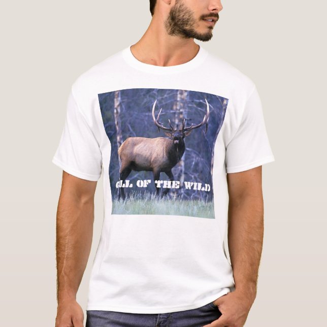 Camiseta Alces 4, llamada de Bugleing del salvaje (Anverso)
