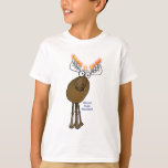 Camiseta ¡Alces de Jánuca!<br><div class="desc">¡Este pequeño alce Menorah del dibujo animado le está deseando un Moosed Jánuca feliz!</div>