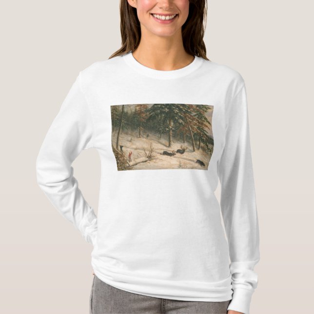 Camiseta Alces de la caza (Anverso)