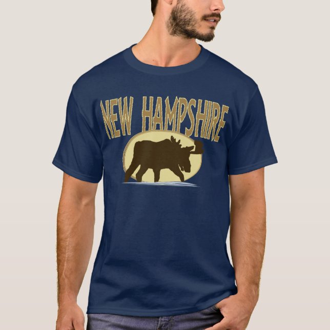 Camiseta Alces de New Hampshire (Anverso)