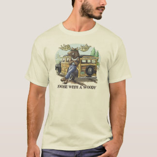 Camiseta Alces divertidos con un Woody por los estudios de