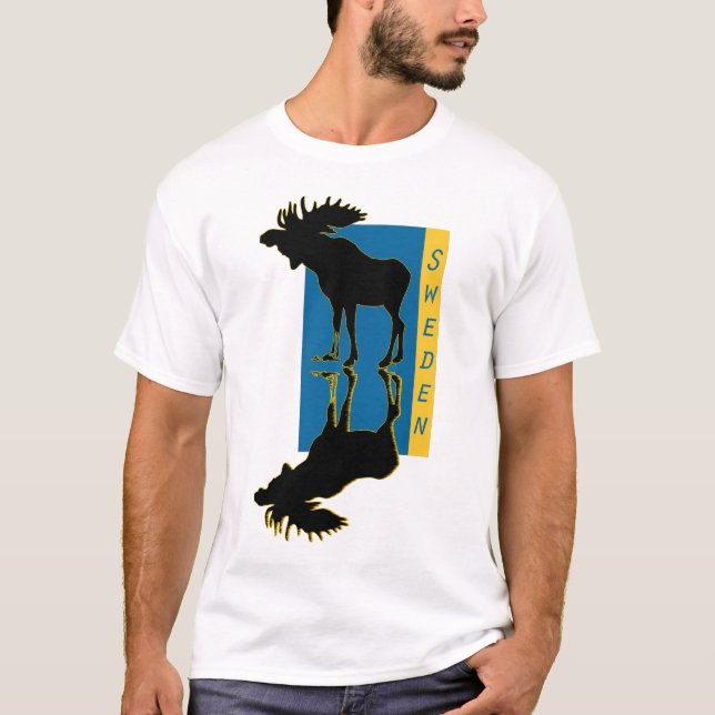 Camiseta alces Elch Suecia de los alces (Anverso)