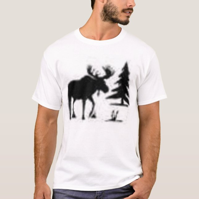 CAMISETA ALCES EN EL SALVAJE (Anverso)