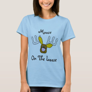 Camiseta Alces en la diversión floja del regalo de la