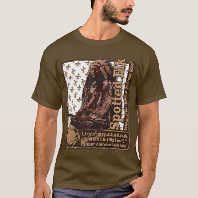 Camiseta Alces manchados (Bigfoot) Minniconjou Lakota (Anverso)